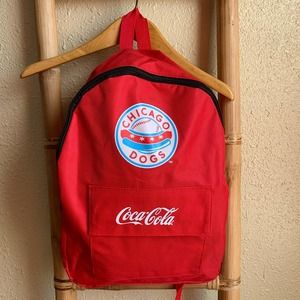 NWOT CocaCola Chicago Dogs Red Backpack 🎒❤️